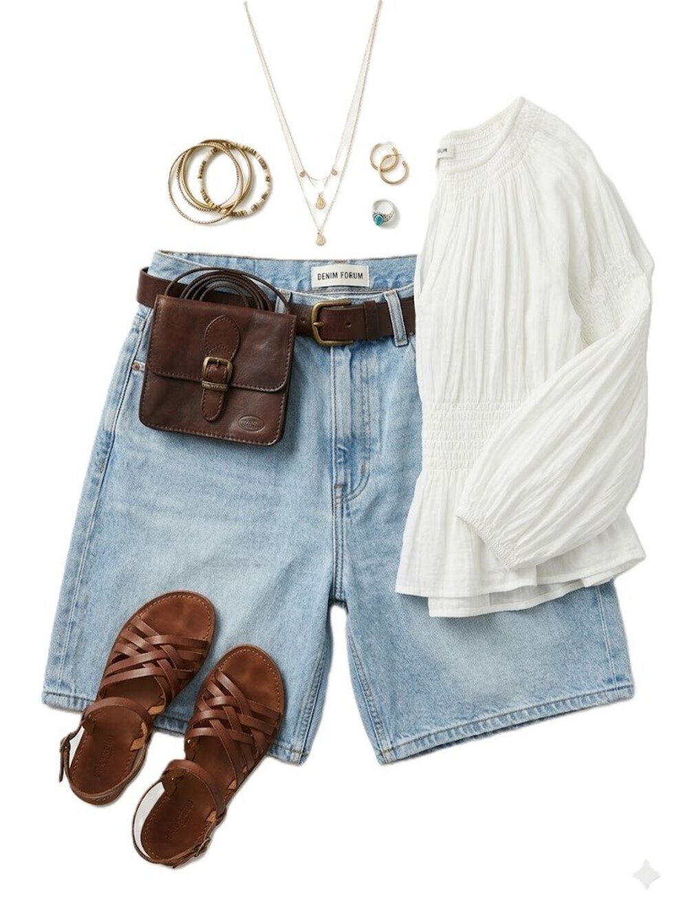 Vintage Brown Leather Belt Bag Crossbody Mini Purse Made in Italy